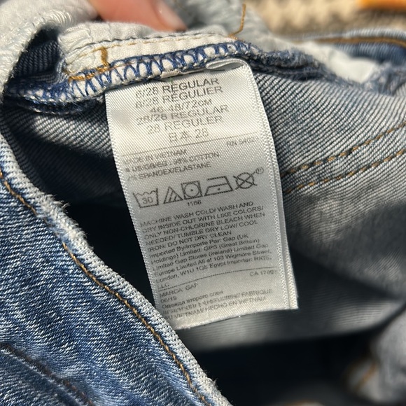 Gap Distressed Ripped Cigarette High Waist Skinny Ankle Jeans - Picture 7 of 10